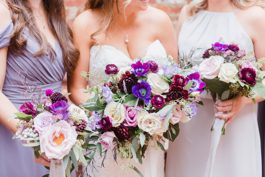 Wedding party floral arrangements - Washington DC Floral Designer Blush